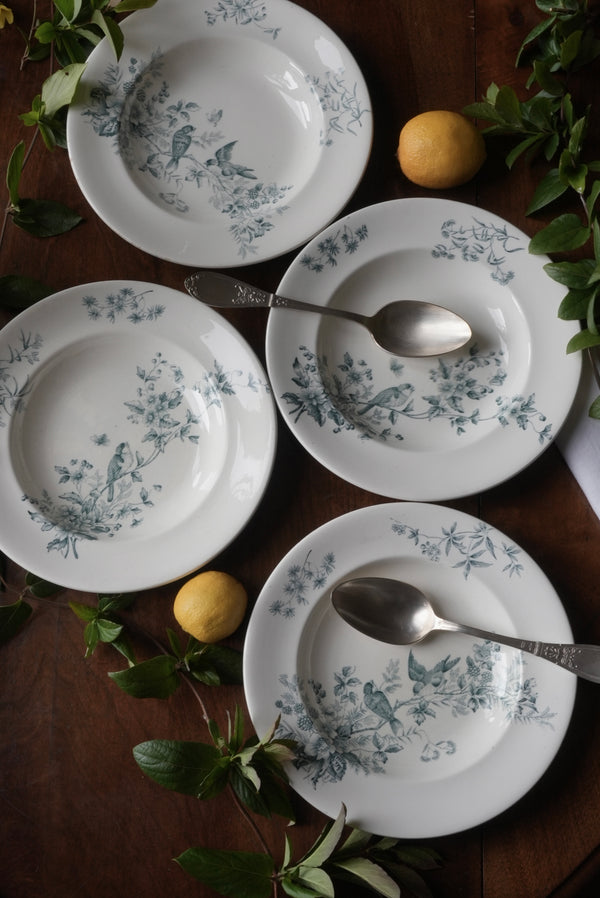 4 assiettes creuses Longwy