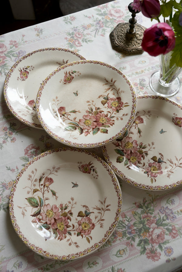 4 assiettes plates GIEN Mai