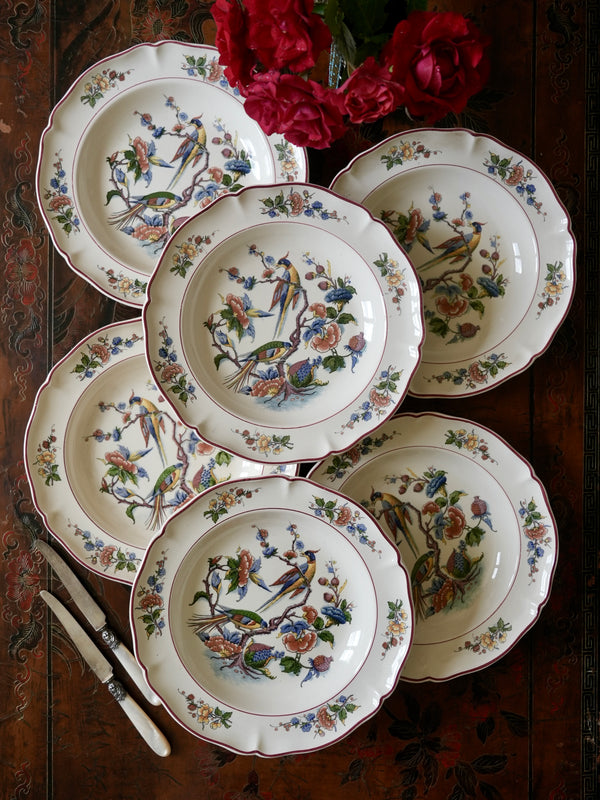 6 assiettes creuses Villeroy et Boch Rouen