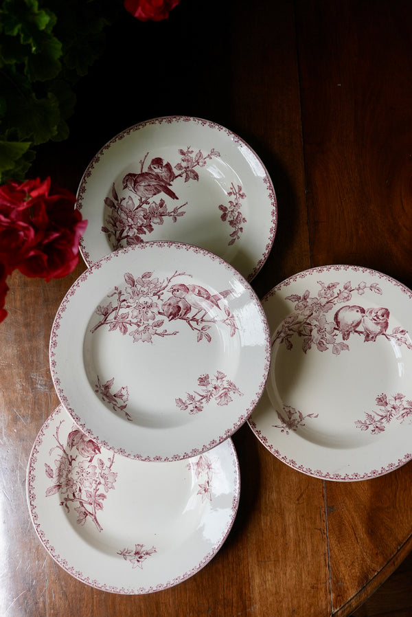 4 assiettes creuses Sarreguemines Favori